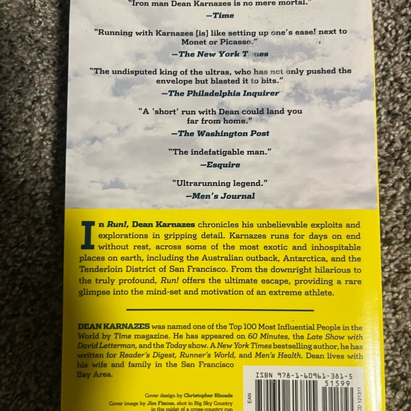 3 book lot:Strong’ Kara Goucher, ‘Choosing to Run’ Des Linden
‘Run’ Dean - Picture 6 of 8